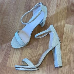 Beautiful Champagne Glitter Heels